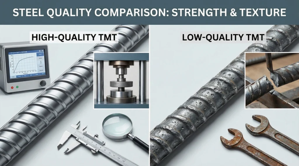 How to Identify Genuine High-Quality TMT Bars
